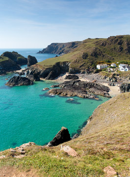 Kynance Cove The Lizard Cornwall England UK turquoise sea