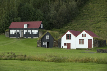 Fototapeta na wymiar Traditional icelandic houses
