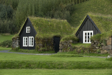 Fototapeta na wymiar Traditional icelandic houses