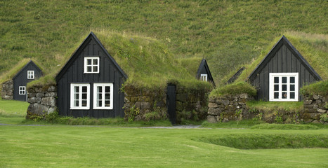 Traditional icelandic houses