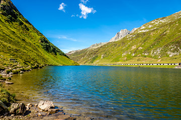 Fototapeta na wymiar Oberalpsee lake in Switzerland