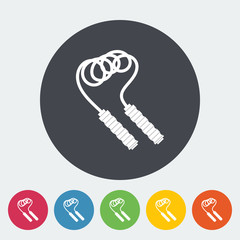Skipping rope icon.