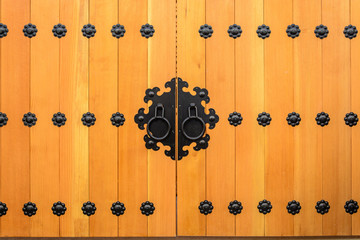 wooden door korean style
