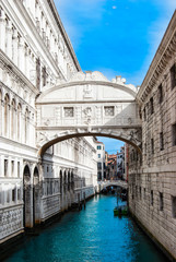 The Bridge of Sighs in Venice Italy 