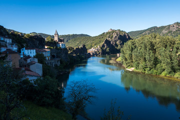 Fototapeta premium Paysage village Ambialet