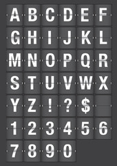 Airport Flip Board Analog Fonts