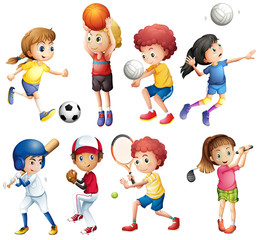 Fototapeta premium Children and sports