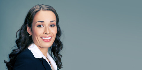 Portrait of young smiling businesswoman