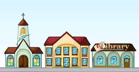 Naklejka premium Buildings