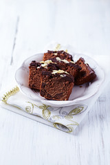 Dark chocolate cake for Christmas