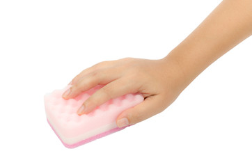 Sponge in hand