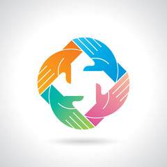 teamwork symbol design