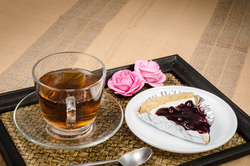 Blueberry cheese pie