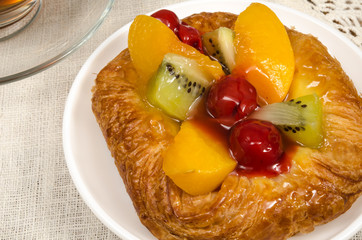 Mixed fruit Danish pastry