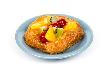 Mixed fruit Danish pastry