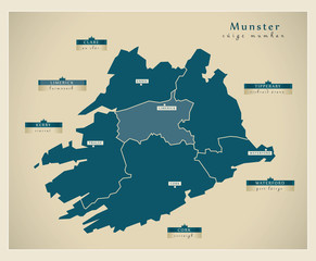 Modern Map - IE Munster