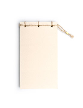 handmade notebook isolated on white background