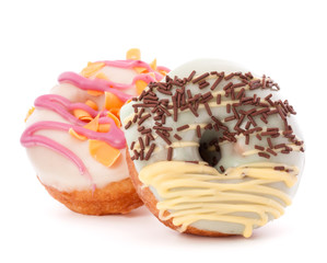 doughnut or donut isolated on white background cutout