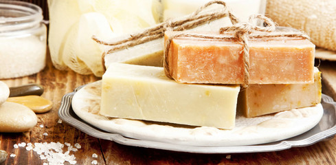 Natural Soap.Spa Setting