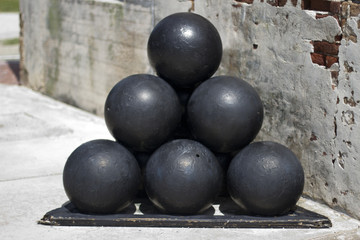 Fort Zachary Canon Balls