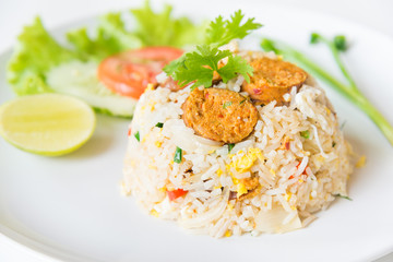 Macro Grill Northern Thai Sausage fried rice with egg