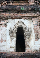 Fototapeta na wymiar stucco on the Stupa