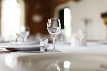tables set for meal