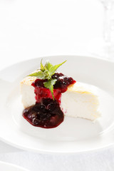 cheesecake with jam