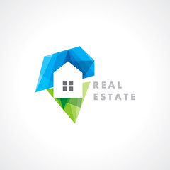 concept vector icon design template for Real estate