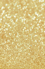 defocused abstract golden lights background