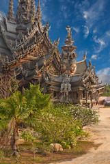 Fototapeta premium Sanctuary of Truth, Pattaya, Thailand.