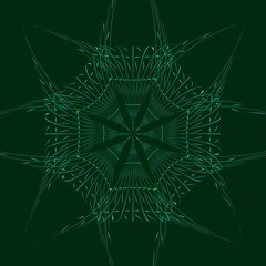 Smooth technology light lines vector background.