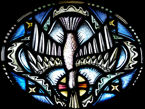 The Holy Spirit (Dove) Ins Stained Glass