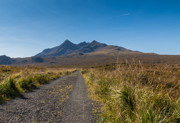 Road towards Cuillin Hills