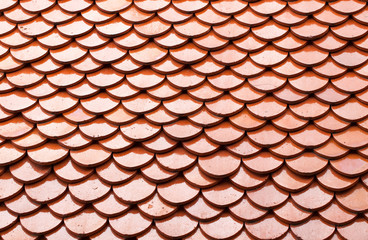 Red tile roof