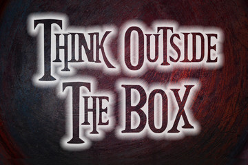 Think Outside The Box Concept