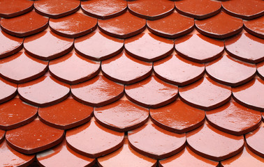 Red tile roof