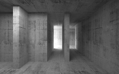 Fototapeta na wymiar Empty dark abstract concrete interior. 3d illustration