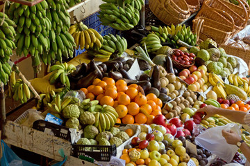 Obst und Gemüse auf dem Markt