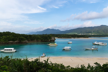 Kabira Bay  in Ishigaki Island (石垣島 川平湾), Okinawa Japan