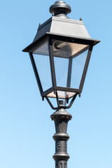 Fototapeta na wymiar Grey street lamp