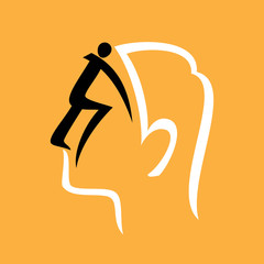 human side face illustration