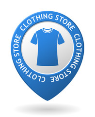 vector blue map pointer