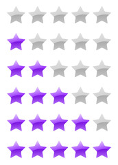 vector rating stars