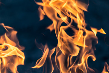 flame of fire as the background