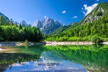 Fotobehang Vallei in het Triglav Nationaal Park, Julische Alpen, Slovenië © Eva Bocek