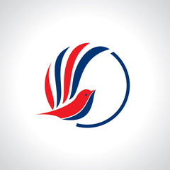 icon of flying bird