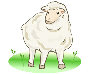 ひつじのイラスト