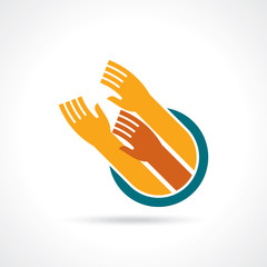 Fototapeta premium teamwork idea illustration