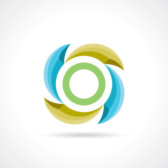 Business Abstract Circle icon.